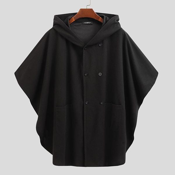 men's trench coats incerun fashion winter mens solid color cloak loose hooded poncho outerwear double breasted capes s-5xl, Tan;black
men's trench coats incerun fashion winter mens solid color cloak loose hooded poncho outerwear double breasted capes s-5xl, Tan;black