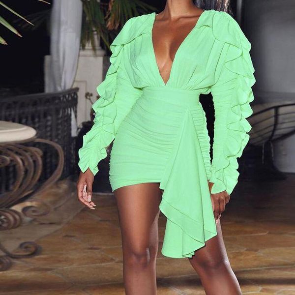 casual dresses bkld 2021 autumn elegant fashion women birthday club outfits low cut deep v-neck ruched butterfly sleeve bodycon mini dr, Black;gray
casual dresses bkld 2021 autumn elegant fashion women birthday club outfits low cut deep v-neck ruched butterfly sleeve bodycon mini dr, Black;gray