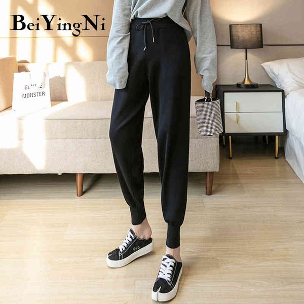 autumn winter fashion student sweatpants korean loose black kintted harem pants female casual pockets trousers femme 210427, Black;white
autumn winter fashion student sweatpants korean loose black kintted harem pants female casual pockets trousers femme 210427, Black;white