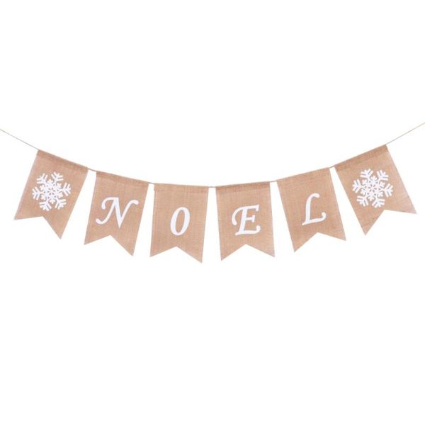 party decoration 2 meters noel and snowflake jute burlap banners flags rustic garland bunting decorations for christmas home decor
party decoration 2 meters noel and snowflake jute burlap banners flags rustic garland bunting decorations for christmas home decor
