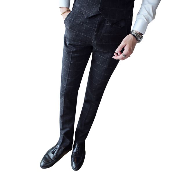 slim design mens trousers business casual plaid pants man asia size 29-35 men suit pant for wedding, White;black
slim design mens trousers business casual plaid pants man asia size 29-35 men suit pant for wedding, White;black