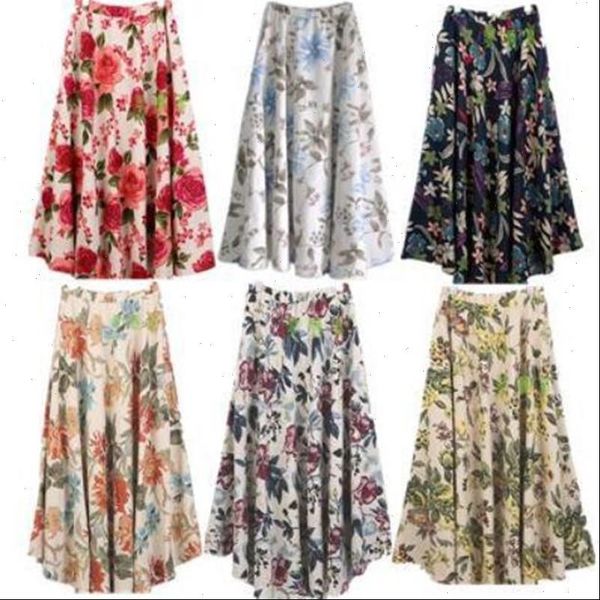 linen loose long bohemian print womens skirts flower drop good quality, Black
linen loose long bohemian print womens skirts flower drop good quality, Black