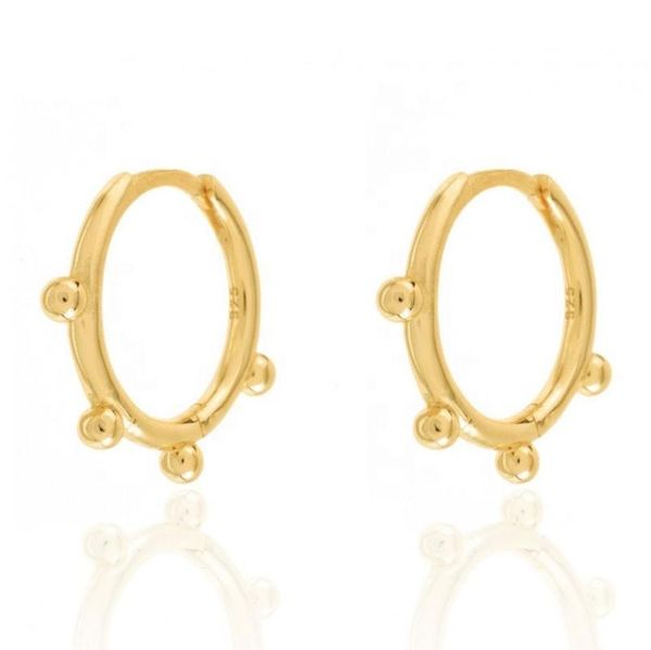 hoop & huggie original brand customized jewelry manufacturer italian small ball beaed earring 925 sterling silver, Golden;silver
hoop & huggie original brand customized jewelry manufacturer italian small ball beaed earring 925 sterling silver, Golden;silver