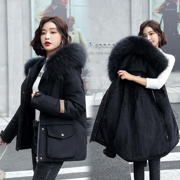 women's down & parkas short cotton liner parka solid color winter jacket women 2021 big pocket with fur collar ladies casual hooded coa, Black
women's down & parkas short cotton liner parka solid color winter jacket women 2021 big pocket with fur collar ladies casual hooded coa, Black