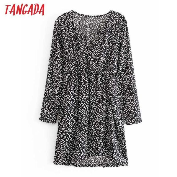 tangada fashion women leopard print dress long sleeve v neck ladies mini dress vestidos 3w26 210609, Black;gray
tangada fashion women leopard print dress long sleeve v neck ladies mini dress vestidos 3w26 210609, Black;gray