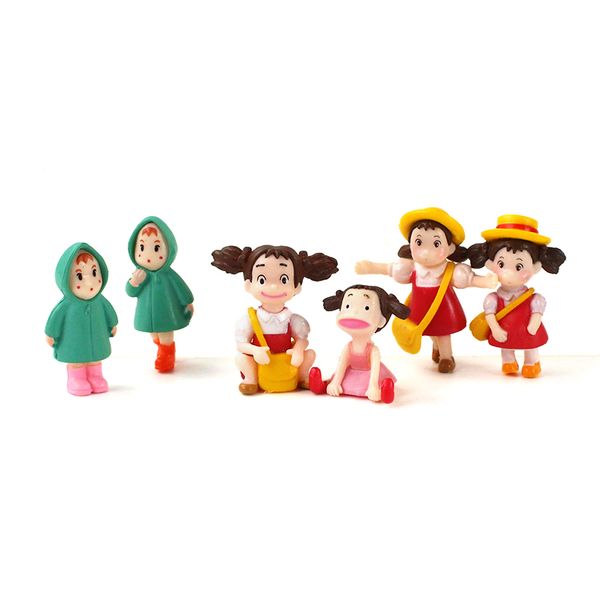 6pcs/lot anime hayao miyazaki my neighbor totoro figure toy little girl mei kusakabe satsuki pvc model doll
6pcs/lot anime hayao miyazaki my neighbor totoro figure toy little girl mei kusakabe satsuki pvc model doll
