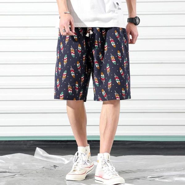 men beach shorts summer fifth pants colorful feather print ethnic style casual loose plus size m-5xl men's, White;black
men beach shorts summer fifth pants colorful feather print ethnic style casual loose plus size m-5xl men's, White;black