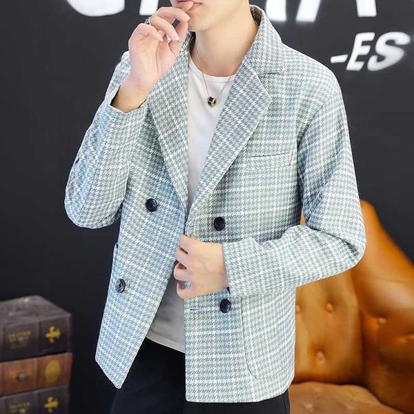 men's suits & blazers trend of man autumn winter leisure suit is loose thousand bird double row buckle youth handsome small coat m-3xl, White;black
men's suits & blazers trend of man autumn winter leisure suit is loose thousand bird double row buckle youth handsome small coat m-3xl, White;black