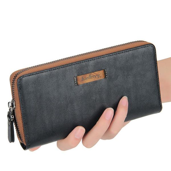 men's long wallet casual multi-card bit high-capacity zipper hand bag youth simple wallets, Red;black
men's long wallet casual multi-card bit high-capacity zipper hand bag youth simple wallets, Red;black