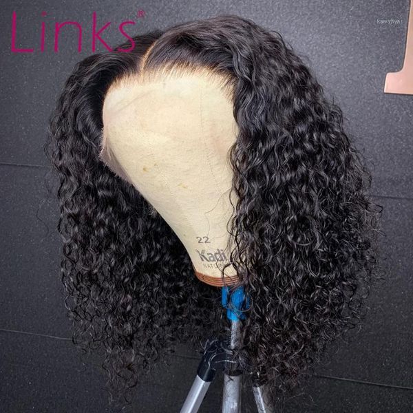links brazilian curly short bob 4x4 closure wig 13x4 lace front human hair wigs pre plucked deep wave 360 frontal wigs1, Black;brown
links brazilian curly short bob 4x4 closure wig 13x4 lace front human hair wigs pre plucked deep wave 360 frontal wigs1, Black;brown