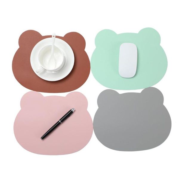 mouse pads & wrist rests modern writing mat anti-slip home office desk pu leather pad bear head keyboard mice
mouse pads & wrist rests modern writing mat anti-slip home office desk pu leather pad bear head keyboard mice