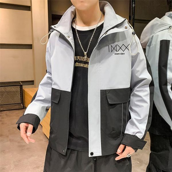 men's jackets contrast loose zipper male jacket spring autumn hooded casual workwear fashion all-match youth, Black;brown
men's jackets contrast loose zipper male jacket spring autumn hooded casual workwear fashion all-match youth, Black;brown
