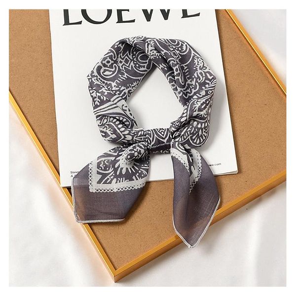 scarves women classic hair scarf bright paisley small foulard bandana girl headwear square, Blue;gray
scarves women classic hair scarf bright paisley small foulard bandana girl headwear square, Blue;gray
