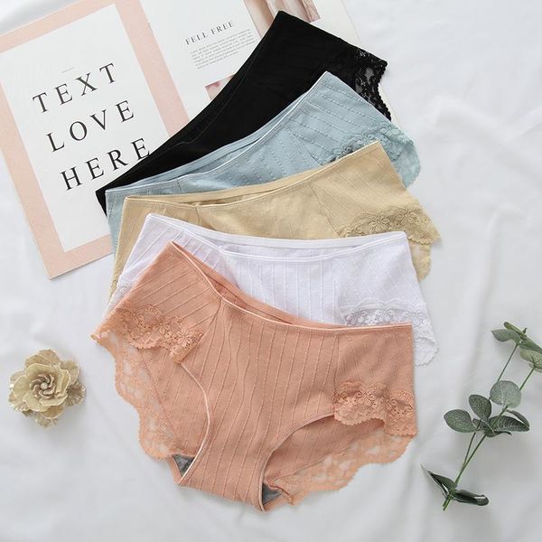women's panties 1pcs underwear cotton comfotable middle waist solid lace briefs colorlingerie underpant panty, Black;pink
women's panties 1pcs underwear cotton comfotable middle waist solid lace briefs colorlingerie underpant panty, Black;pink