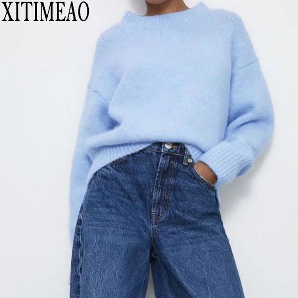 autumn winter women o neck sweaters pullovers warm minimalist korean oversize solid lady chic women's, White;black
autumn winter women o neck sweaters pullovers warm minimalist korean oversize solid lady chic women's, White;black