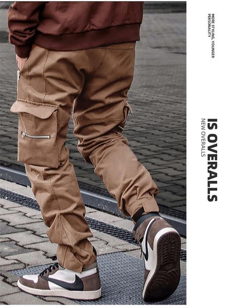 men's pants 2021 mens casual cargo many pockets trouser plus size m-4xl fashion loose joger male jogging, Black
men's pants 2021 mens casual cargo many pockets trouser plus size m-4xl fashion loose joger male jogging, Black