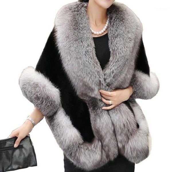 women's vests 2021 yfashion women fashion winter artificial hair coat soft long delicate cape shawl, Black;white
women's vests 2021 yfashion women fashion winter artificial hair coat soft long delicate cape shawl, Black;white