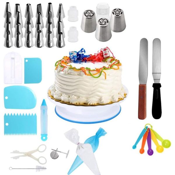 75pcs/set cake turntable set decoration mouth cream spatula baking tools with measuring spoon pastry bag &
75pcs/set cake turntable set decoration mouth cream spatula baking tools with measuring spoon pastry bag &