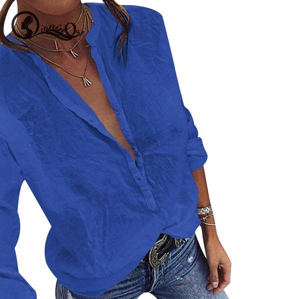 autumn women white shirt loose 5xl female blouse long sleeve casual v-neck ol style blouses women's & shirts
autumn women white shirt loose 5xl female blouse long sleeve casual v-neck ol style blouses women's & shirts