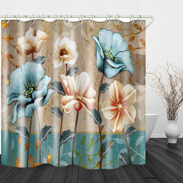 hand drawn vintage flowers print waterproof fabric shower curtain for bathroom home decor covered bathtub curtains liner
hand drawn vintage flowers print waterproof fabric shower curtain for bathroom home decor covered bathtub curtains liner