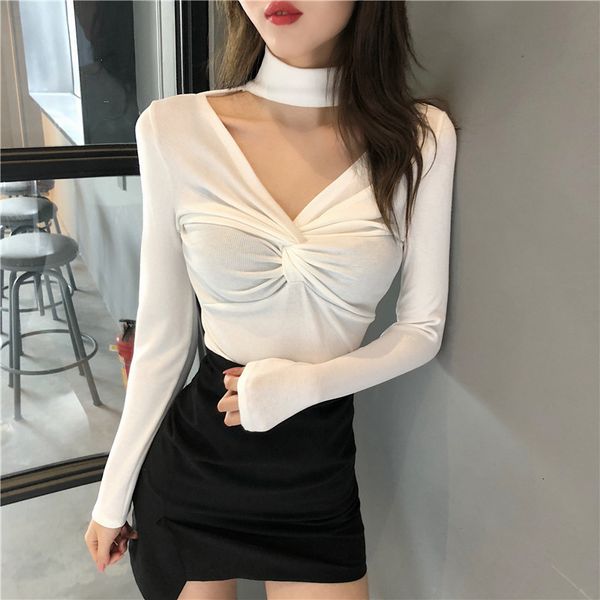 women hoodie korea chic spring autumn new clothes halter v-neck solid slim basic wear both sides sueter mujer pullovers, Black
women hoodie korea chic spring autumn new clothes halter v-neck solid slim basic wear both sides sueter mujer pullovers, Black