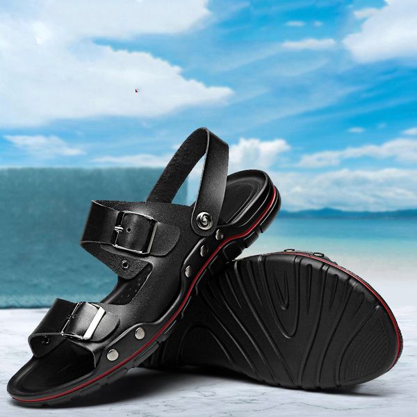 slippers men sandals genuine leather summer 's shoes casual comfortable barefoot beach sandalia homme big size 38- 48 49 u72q, Black
slippers men sandals genuine leather summer 's shoes casual comfortable barefoot beach sandalia homme big size 38- 48 49 u72q, Black