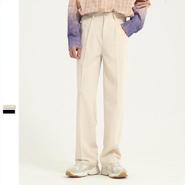 men's pants wear 2021 spring solid color slim casual suit for male all-match simple trousers with pockets, Black
men's pants wear 2021 spring solid color slim casual suit for male all-match simple trousers with pockets, Black