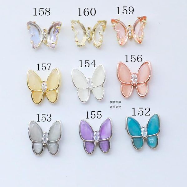 nail art decorations 10pcs/pack korea luxury glitter colorful zircon cat eyes rhinestone butterfly metal parts diy accessories charms decals, Silver;gold
nail art decorations 10pcs/pack korea luxury glitter colorful zircon cat eyes rhinestone butterfly metal parts diy accessories charms decals, Silver;gold