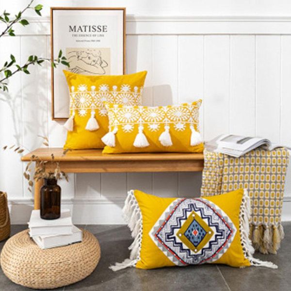 cushion/decorative pillow nordic embroidery cushion cover prague geometric endless mandala pattern bohemian yellow with tassel 45x45 30x50cm
cushion/decorative pillow nordic embroidery cushion cover prague geometric endless mandala pattern bohemian yellow with tassel 45x45 30x50cm