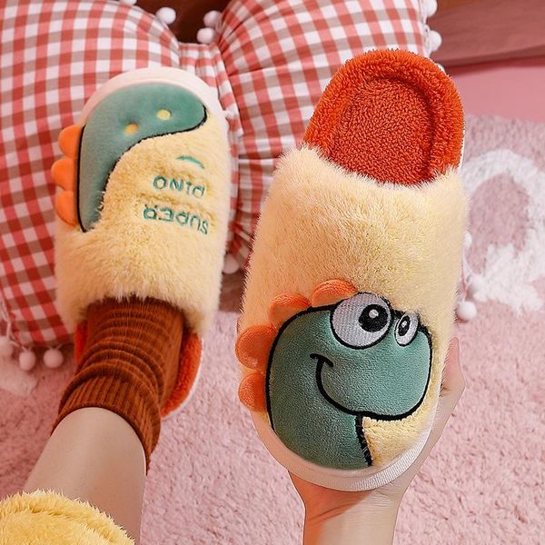 slippers home cotton women's winter couple cartoon little dinosaur cute fluffy indoor plush men, Black
slippers home cotton women's winter couple cartoon little dinosaur cute fluffy indoor plush men, Black