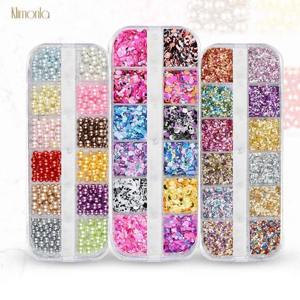 grits colorful round nail glitter sequins shiny diamond tips pearl shell art decorations diy salon manicure set1, Silver;gold
grits colorful round nail glitter sequins shiny diamond tips pearl shell art decorations diy salon manicure set1, Silver;gold