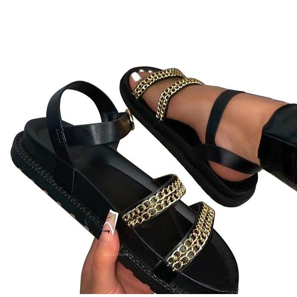 sandals summer fashion womens roman style slippers transparent chain decoration flat outdoor 2021 light beach, Black
sandals summer fashion womens roman style slippers transparent chain decoration flat outdoor 2021 light beach, Black