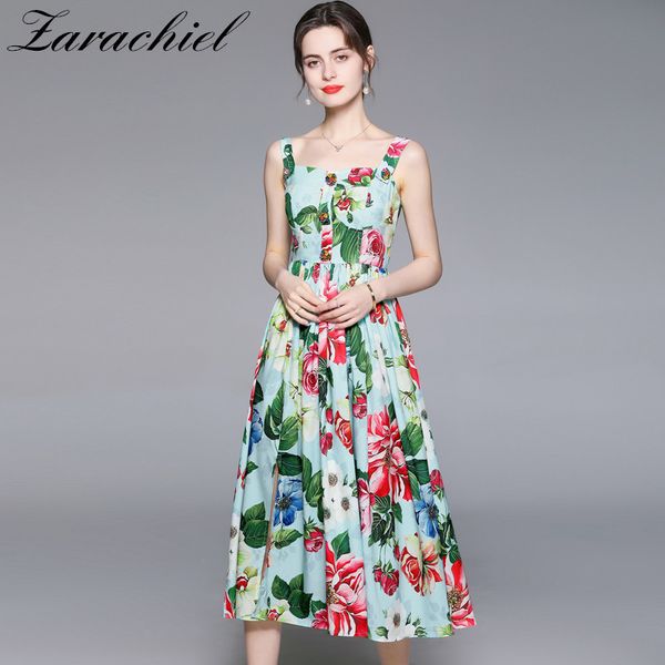 summer runway designer spaghetti strap dresses women green flower print beading floral buttons long party dress vestdio 210416, Black;gray
summer runway designer spaghetti strap dresses women green flower print beading floral buttons long party dress vestdio 210416, Black;gray