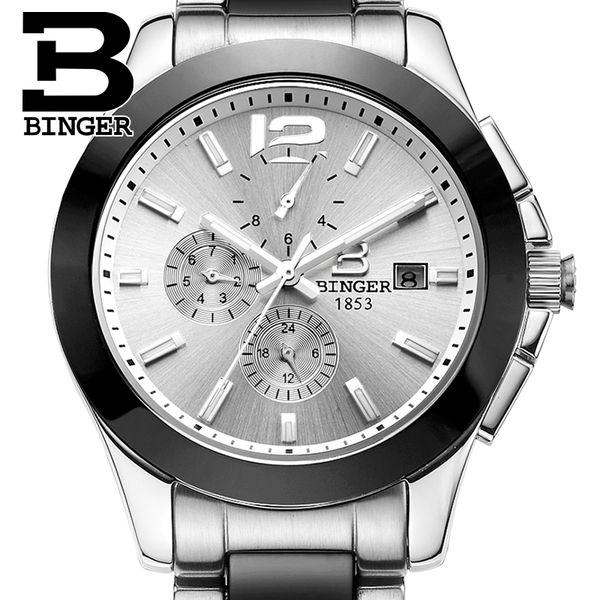 luxury brand mulit function switzerland watches binger car mechanical ceramic men watertight b627-1, Slivery;brown
luxury brand mulit function switzerland watches binger car mechanical ceramic men watertight b627-1, Slivery;brown