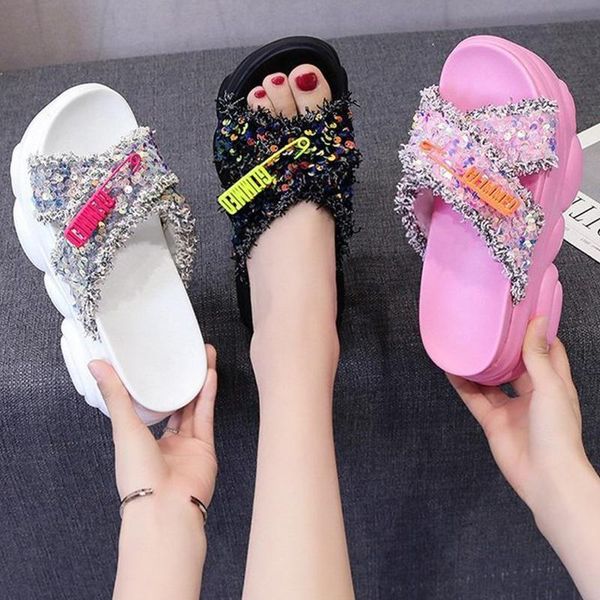 netcelebrity elevated bling tassel slingback women sandals muffin shoes slipper slip on glitter letter wedges sandales2021, Black
netcelebrity elevated bling tassel slingback women sandals muffin shoes slipper slip on glitter letter wedges sandales2021, Black