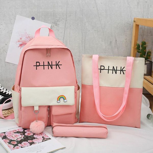 backpack 3pcs/set preppy style women backpacks canvas letters school rucksack teenager girls travel mochila students shoulder bags
backpack 3pcs/set preppy style women backpacks canvas letters school rucksack teenager girls travel mochila students shoulder bags