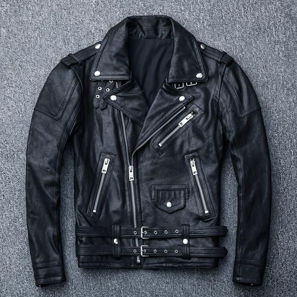 men's leather & faux 100% spring genuine soft sheepskin tanned jacket black motorcycle jackets male motor clothing biker autumn
men's leather & faux 100% spring genuine soft sheepskin tanned jacket black motorcycle jackets male motor clothing biker autumn