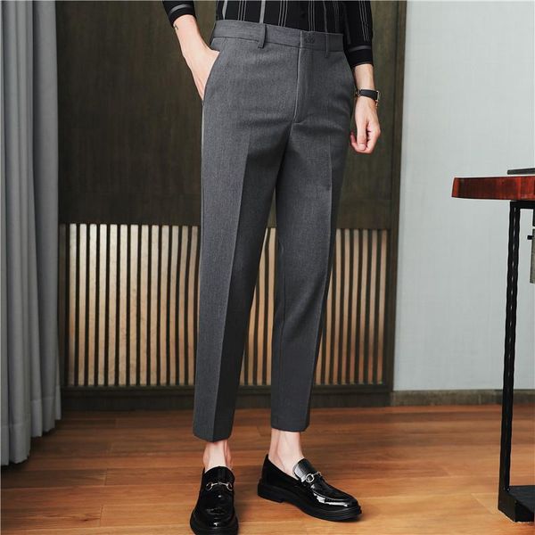 men's suits & blazers plus size 42 40 38 36-28 autumn korean slim fit embroidery suit pants men clothing 2022 business formal wear offi, White;black
men's suits & blazers plus size 42 40 38 36-28 autumn korean slim fit embroidery suit pants men clothing 2022 business formal wear offi, White;black