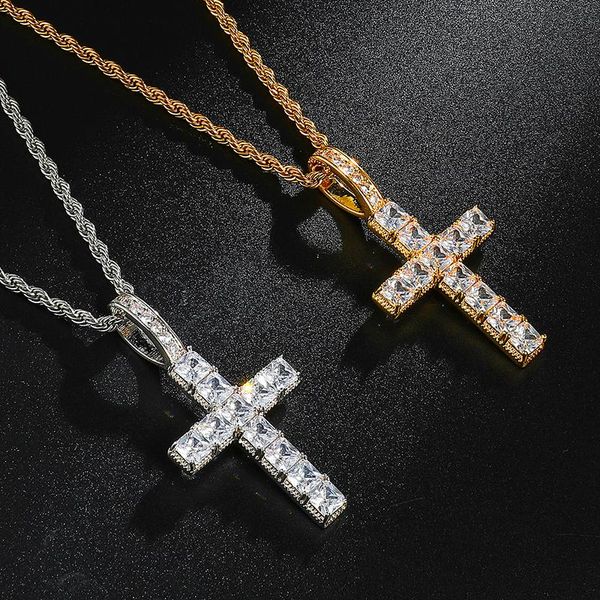 pendant necklaces hip hop baguette cross iced out bling cubic zircon cz necklace & for men jewelry with 4mm tennis chain, Silver
pendant necklaces hip hop baguette cross iced out bling cubic zircon cz necklace & for men jewelry with 4mm tennis chain, Silver