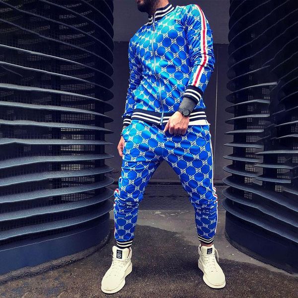 running sets 2021 men's tracksuit suit 3d printed plaid zipper jacket and trousers two-piece gym autumn casual clothin, Black;blue
running sets 2021 men's tracksuit suit 3d printed plaid zipper jacket and trousers two-piece gym autumn casual clothin, Black;blue