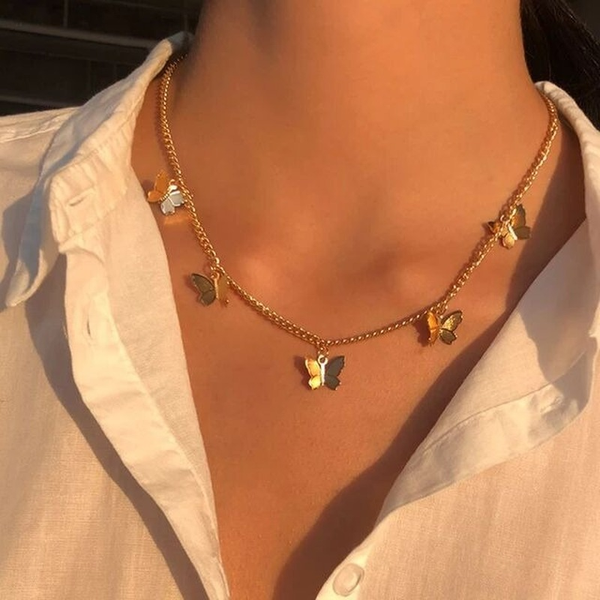 necklace girls accessories temperament exquisite simplicity butterfly pendant golden/silvery fashion jewelry, Silver
necklace girls accessories temperament exquisite simplicity butterfly pendant golden/silvery fashion jewelry, Silver
