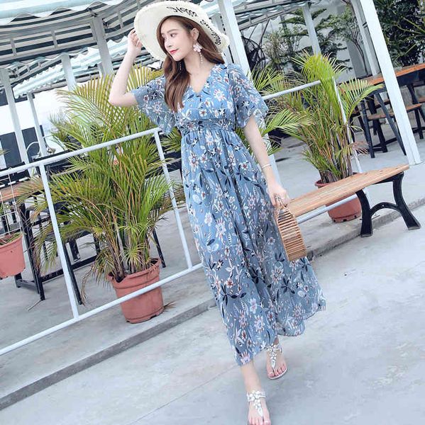 casual dresses women's 2021 korean new summer v-neck flower print large chiffon slim waist small beach skirt mh2h, Black;gray
casual dresses women's 2021 korean new summer v-neck flower print large chiffon slim waist small beach skirt mh2h, Black;gray