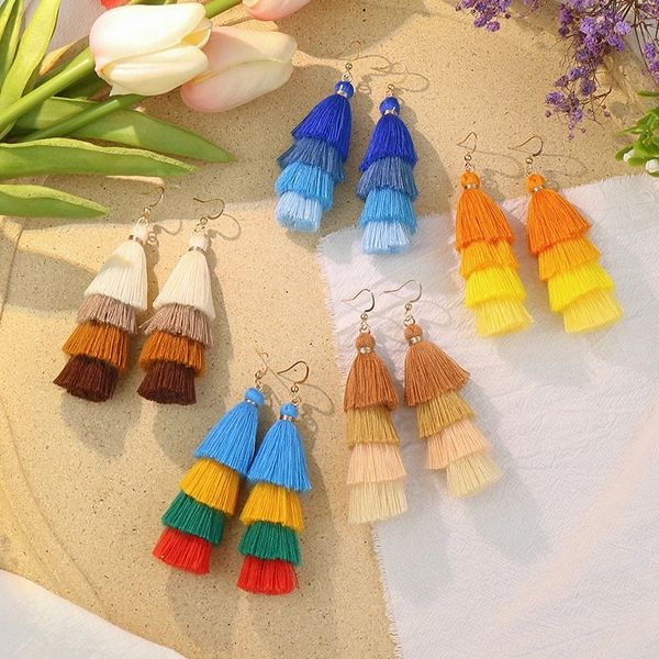 boho colorful cotton long tassel earrings pagoda fan dangle earrings for women vintage ethnic handmade fringed big earrings, Silver
boho colorful cotton long tassel earrings pagoda fan dangle earrings for women vintage ethnic handmade fringed big earrings, Silver