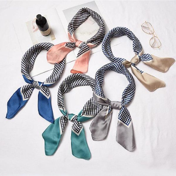 scarves 70cm women multifunction polyester silk scarf elegant dots printed satin small square wraps shawls plaids headbands, Blue;gray
scarves 70cm women multifunction polyester silk scarf elegant dots printed satin small square wraps shawls plaids headbands, Blue;gray