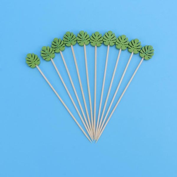 forks 100pcs disposable wooden toothpicks for pick fruit cocktail party supplies (green leaves)
forks 100pcs disposable wooden toothpicks for pick fruit cocktail party supplies (green leaves)