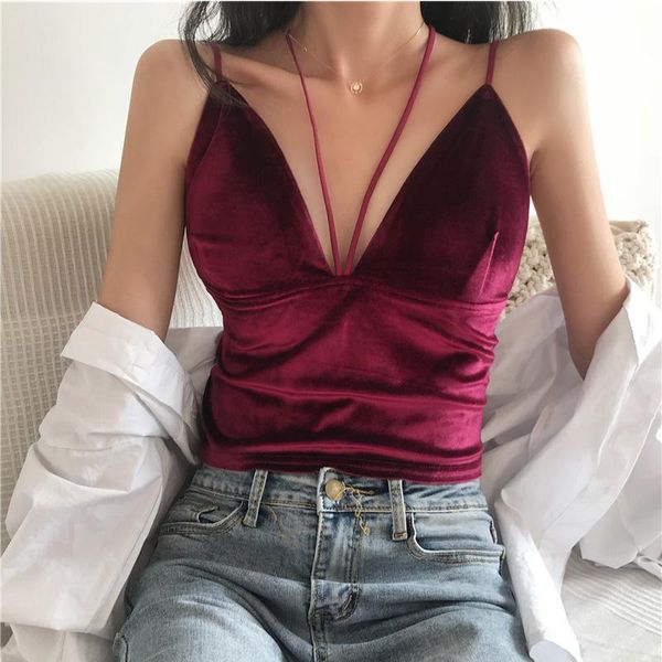 women's tanks & camis plus size velvet fabric cami women backless hollow out fitness sleeveless camisoles nightclub slim halter cro, White
women's tanks & camis plus size velvet fabric cami women backless hollow out fitness sleeveless camisoles nightclub slim halter cro, White
