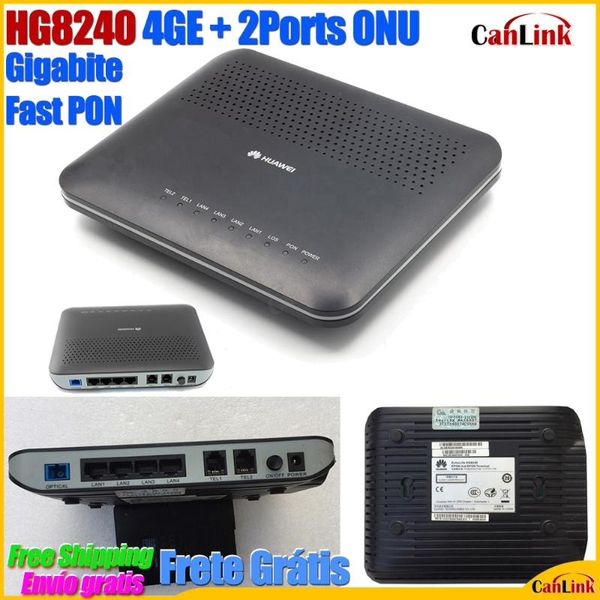 5pcs 10pcs/lot refurbished huawei hg8240 4ge +2ports tel epon gpon onu terminal modem router ont english system fiber optic equipment
5pcs 10pcs/lot refurbished huawei hg8240 4ge +2ports tel epon gpon onu terminal modem router ont english system fiber optic equipment