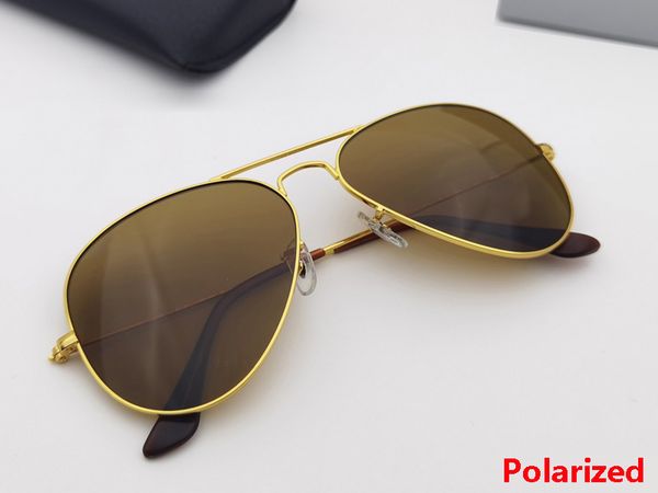 polarized classic pilot sunglasses size 58mm 62mm metal frame men and women fashion brand design driving gafas with leather box packaging., White;black
polarized classic pilot sunglasses size 58mm 62mm metal frame men and women fashion brand design driving gafas with leather box packaging., White;black
