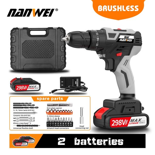 nanwei 2021 impact cordless drill brushless cordless drill impact electric drill power tools hammer
nanwei 2021 impact cordless drill brushless cordless drill impact electric drill power tools hammer