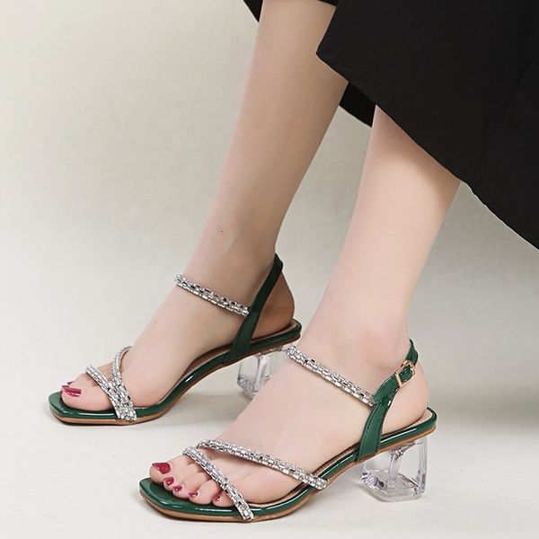 sandals fashion crystal strap summer women 2021 hollow out heels sandalias mujer square toe shining femme shoes 5vwa, Black
sandals fashion crystal strap summer women 2021 hollow out heels sandalias mujer square toe shining femme shoes 5vwa, Black